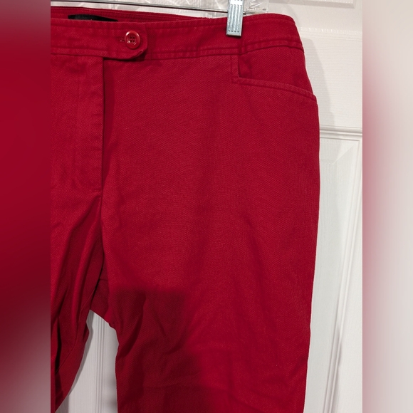 Talbots Woman Petites Salsa Red Hampshire Ankle Length Pants in Size 18WP - Picture 3 of 15